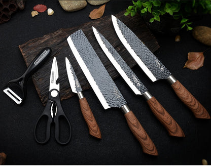 Forged Stainless Steel Kitchen Knives Set